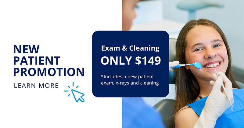 dental exam and cleaning promotion dentist offer in Brantford