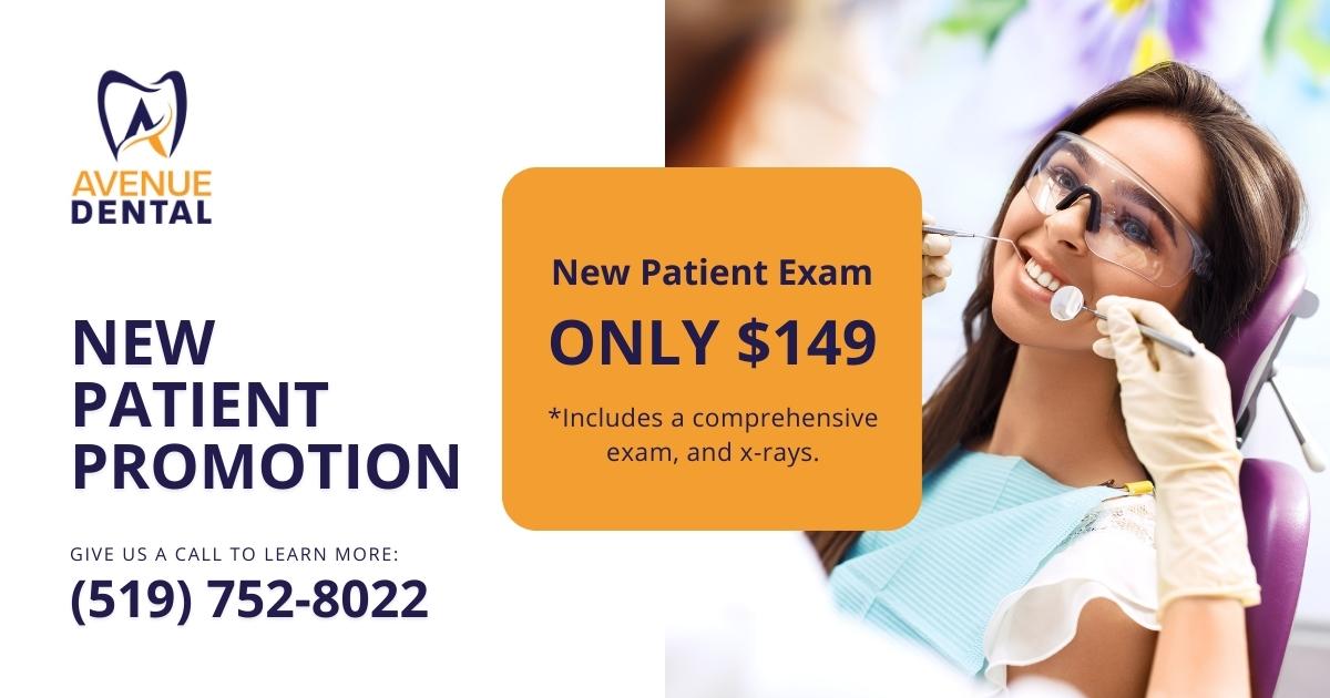 Comprehensive oral exams promotion for new patients offered by dentists in Brantford