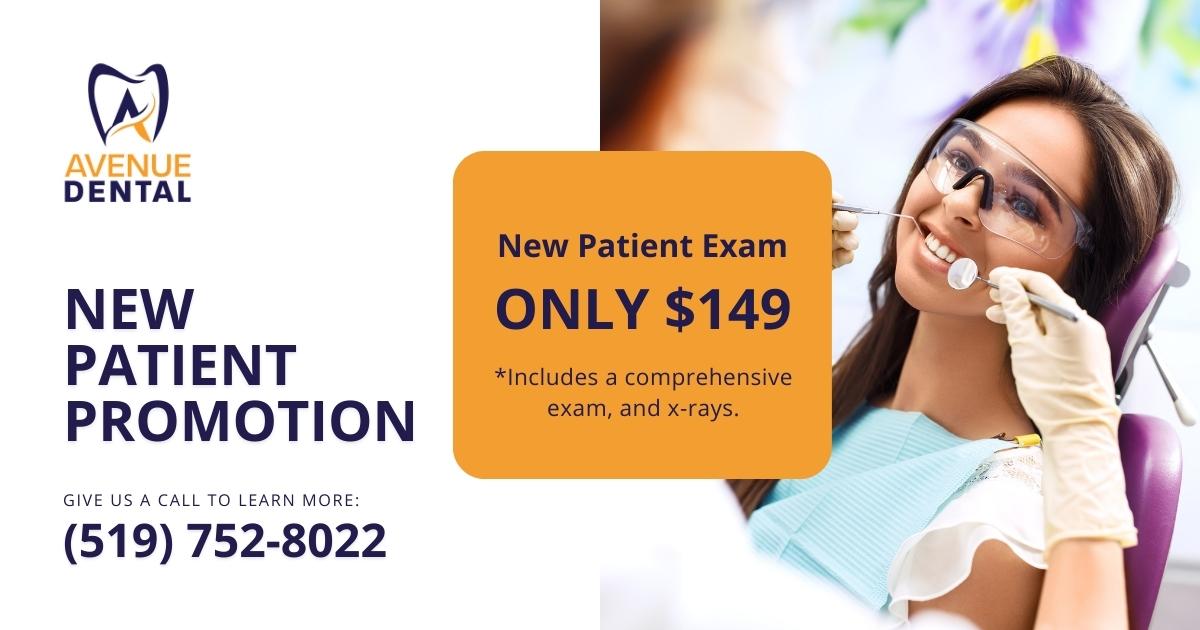 avenue-promo-graphic-ad dental exam and cleaning promotion dentist offer in Brantford